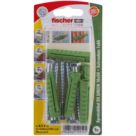 Fischer tágulási tiplik SX GREEN 10x50 SK