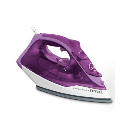 Tefal FV2836 Száraz és gőzölős vasaló Kerámia talp 2400 W Lila, Fehér