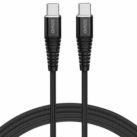 Savio CL-160 USB kábel 2 M USB 2.0 USB C Fekete