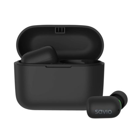 Savio TWS-09 fejhallgató és headset True Wireless Stereo (TWS) Hallójárati Hívás/zene Bluetooth Fekete