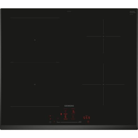 Siemens ED65KHSB1E, iQ500, indukciós főzőlap, 60 cm, fekete, keret nélküli