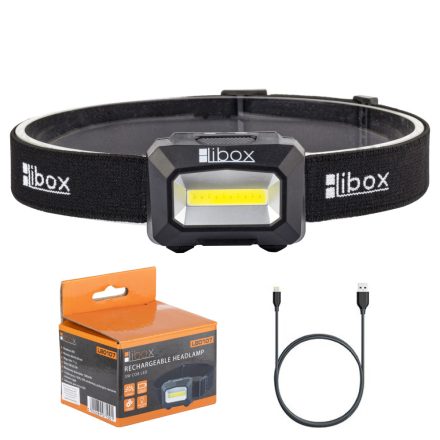 Libox LB0107 zseblámpa Fekete Fejpántos zseblámpa LED