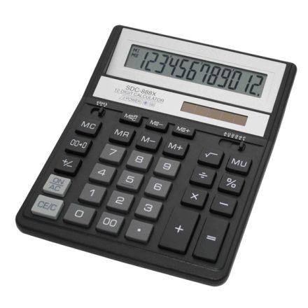 Citizen SDC-888X számológép Hordozható Pénzügyi számológép Fekete