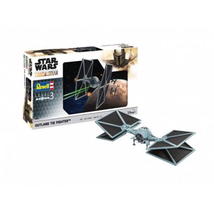 Revell The Mandalorian: Outland TIE Fighter Űrrepülő modell Szerelőkészlet 1:65