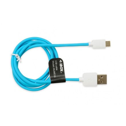 iBox IKUMD3A USB kábel 1 M USB 2.0 USB A Micro-USB B Kék