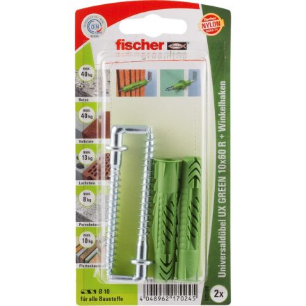 Fischer univerzális tiplik UX GREEN 10x60 R WH K