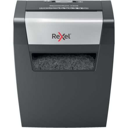 Rexel Momentum X308 iratmegsemmisítő Részecskevágás Fekete, Szürke