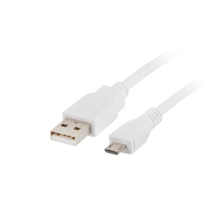 Lanberg CA-USBM-10CC-0018-W USB kábel 1,8 M USB 2.0 Micro-USB B USB A Fehér