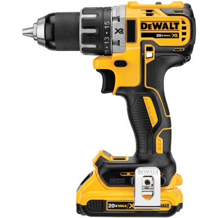 DeWALT DCD791D2-QW fúrógép Kulcsnélküli 1,5 kg Fekete, Sárga