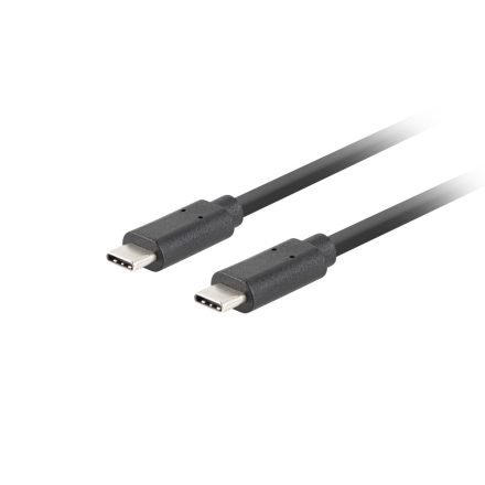 Lanberg CA-CMCM-32CU-0010-BK USB kábel 1 M USB 3.2 Gen 2 (3.1 Gen 2) USB C Fekete