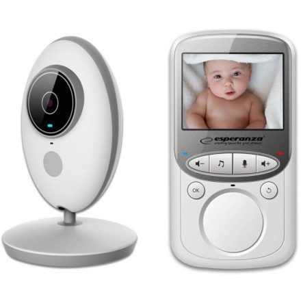 Esperanza EHM003 LCD Baby Monitor 2.4  White elektronikus baba monitor