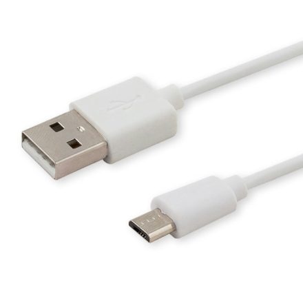 Savio CL-123 USB kábel 1 M USB 2.0 USB A Micro-USB B Fehér