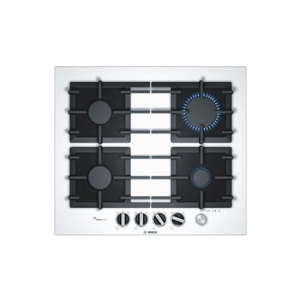 Bosch Serie 6 Gas cooktop PPP6A2M90 4 fields white color Fehér Beépített 60 cm Gáz 4 zóna