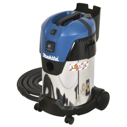 Makita VC3011L porelszívó Fekete, Kék, Fehér 30 L 2000 W