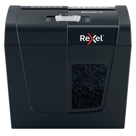 Rexel Secure X6 iratmegsemmisítő Keresztbe vágás 70 dB Fekete