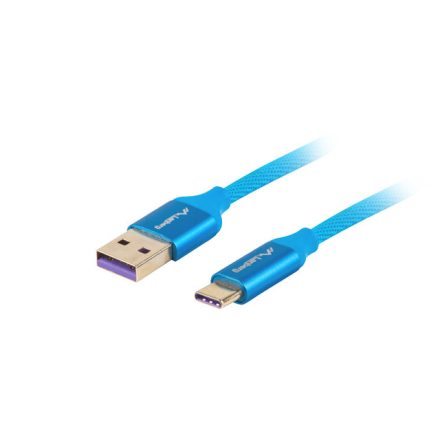 Lanberg CA-USBO-21CU-0010-BL USB kábel 1 M USB 2.0 USB A USB C Kék