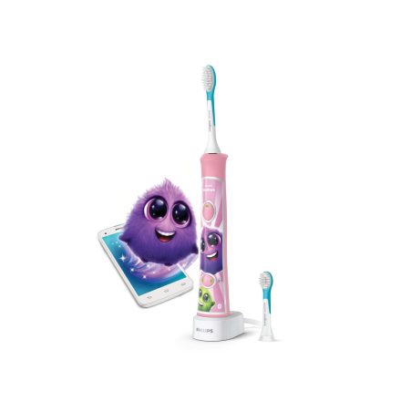 Philips Sonicare For Kids HX6352/42 elektomos fogkefe Gyerek Szonikus fogkefe Rózsaszín