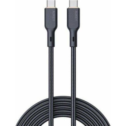 AUKEY CB-KCC102 USB-C apa - USB-C apa 2.0 Adat és töltőkábel - Fekete (1.8m) (CB-KCC102)