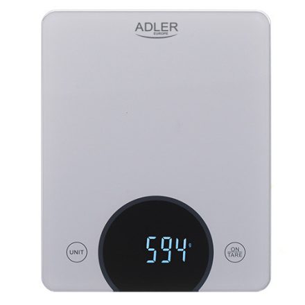 Adler AD 3173S konyhai mérleg Szürke Beépített Téglalap alakú Elektronikus konyhai mérleg