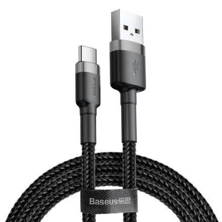 Baseus CATKLF-CG1 USB kábel 2 M USB A USB C Fekete, Szürke