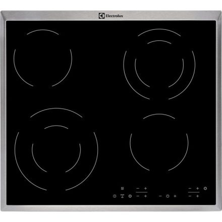 Electrolux EHF6342XOK főzőlap Fekete Beépített Kerámia 4 zóna