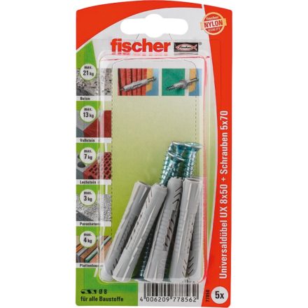 Fischer univerzális tipli UX 8x50 S K