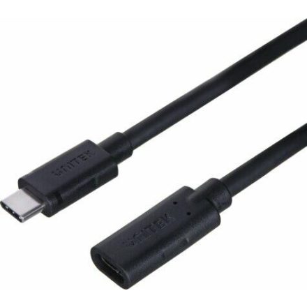 Unitek C14086BK-1M USB Type-C anya - USB Type-C apa 3.2 Adat és töltő Kábel - Fekete (1m) (C14086BK-1M)