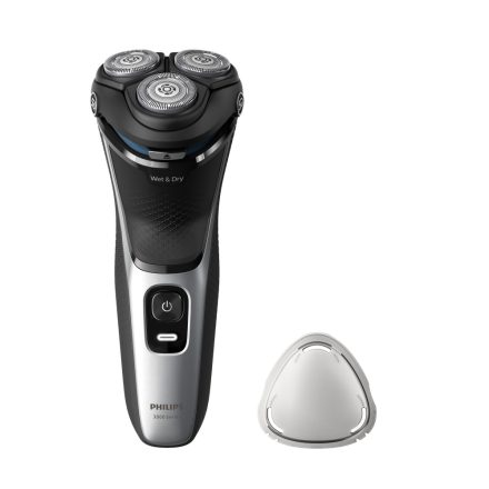 Philips S3143/00 férfi borotva Rotációs/forgófejes borotva Vágó Fekete, Ezüst