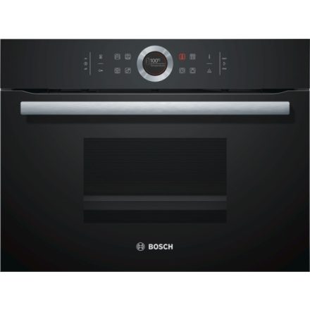 Bosch Serie 8 CDG634AB0 gőzsütő Kisméretű Fekete Érintős