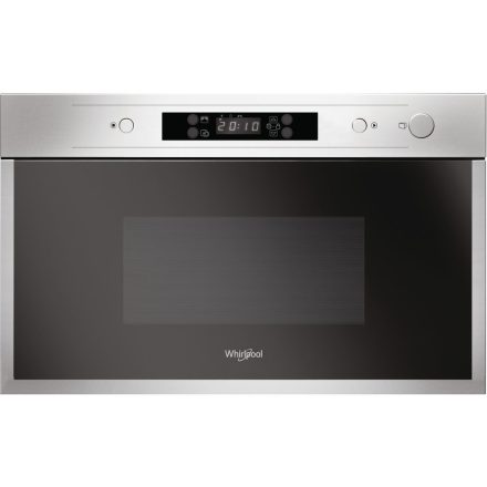 Whirlpool AMW 440/IX mikróhullámú sütő Beépített Egyszerű mikrohullámú sütő 22 L 750 W Fekete, Ezüst