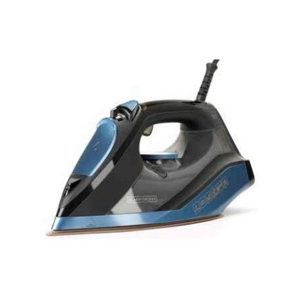 Black & Decker BXIR2801E Száraz és gőzölős vasaló Kerámia talp 2800 W Fekete, Kék