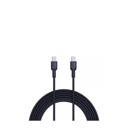 AUKEY CB-NCC2 USB-C apa - USB-C apa 2.0 Adat és töltőkábel - Fekete (1.8m) (CB-NCC2)