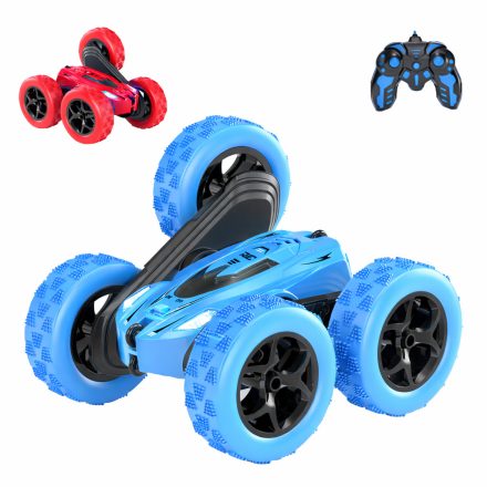 Távirányítós kaszkadőr autó LED fénnyel – RC játék (6+) – kék