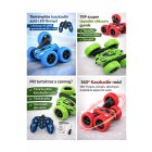 Távirányítós kaszkadőr autó LED fénnyel – RC játék (6+) – kék