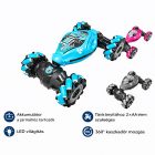 Távirányítós RC kaszkadőr autó – LED világítás, 360° forgás szürke