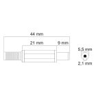 DC dugó 5,5 x 2,1 x L9