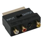 EURO - 3 RCA+SVHS arany. -kapcs.-