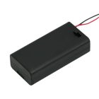 Elemtartó AA x 2 Fedél+kapcs.