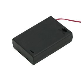 Elemtartó AA x 3 Fedél+kapcs.