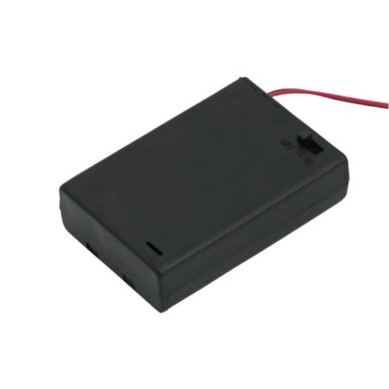 Elemtartó AA x 3 Fedél+kapcs.