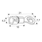 Kábelsaru szig."O" 4,3/4,3mm piros