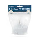 Elosztó "T" 1-3 (földelt)