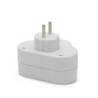 Elosztó 1-2(földelt)+kapcsoló