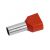 Érvéghüvely 2x10mm2 • piros