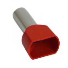 Érvéghüvely 2x10mm2 • piros