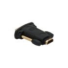 DVI dugó - HDMI aljzat -aranyozott-