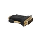 DVI dugó - HDMI aljzat -aranyozott-