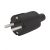 Lengő dugó 250V~50Hz / 16A -fekete-