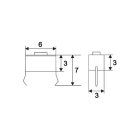 Mikrokapcsoló 6x3mm ( off-(on) • 0,05A-12VDC )
