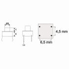 Mikrokapcsoló 6x6mm  (on-(off)) • 0,05A-12VDC )